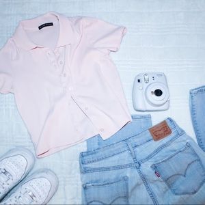 Brandy Melville baby pink top